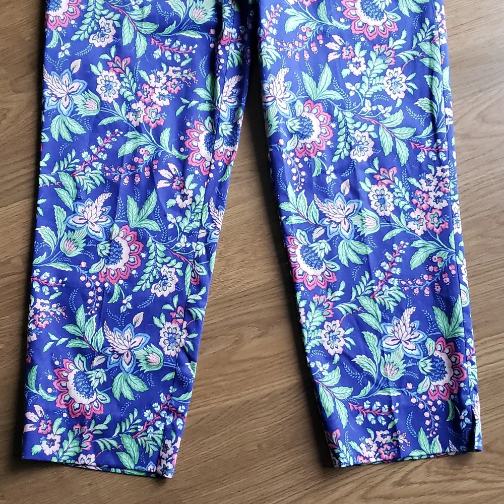 Appleseed's Petites Women's Size 8 Floral Stretch Pants 29